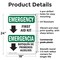 Signmission First Aid Kit Bilingual, 18 in W x Rectangle, Plastic OS-2PACK-EM-P-1824-L-10320 - alternate 6